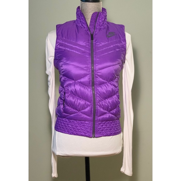 Nike Purple Down Puffer Vest - Picture 3 of 9
